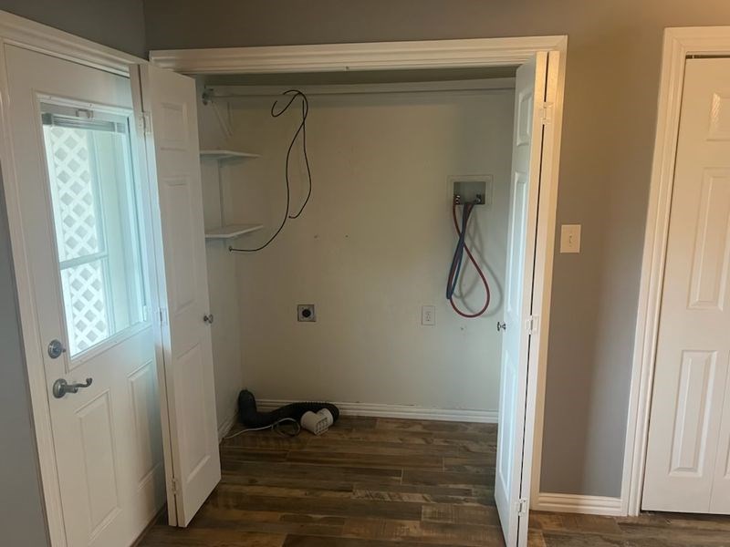 full size washer dryer hookup